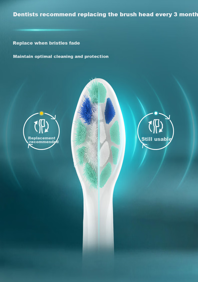 PHILIPS Electric Toothbrush Heads C2 Clean Type Official Original Imported Compatible with DiamondClean 1/3/3Pro/CI/Navigation Brush Series Handle 2-Pack 5