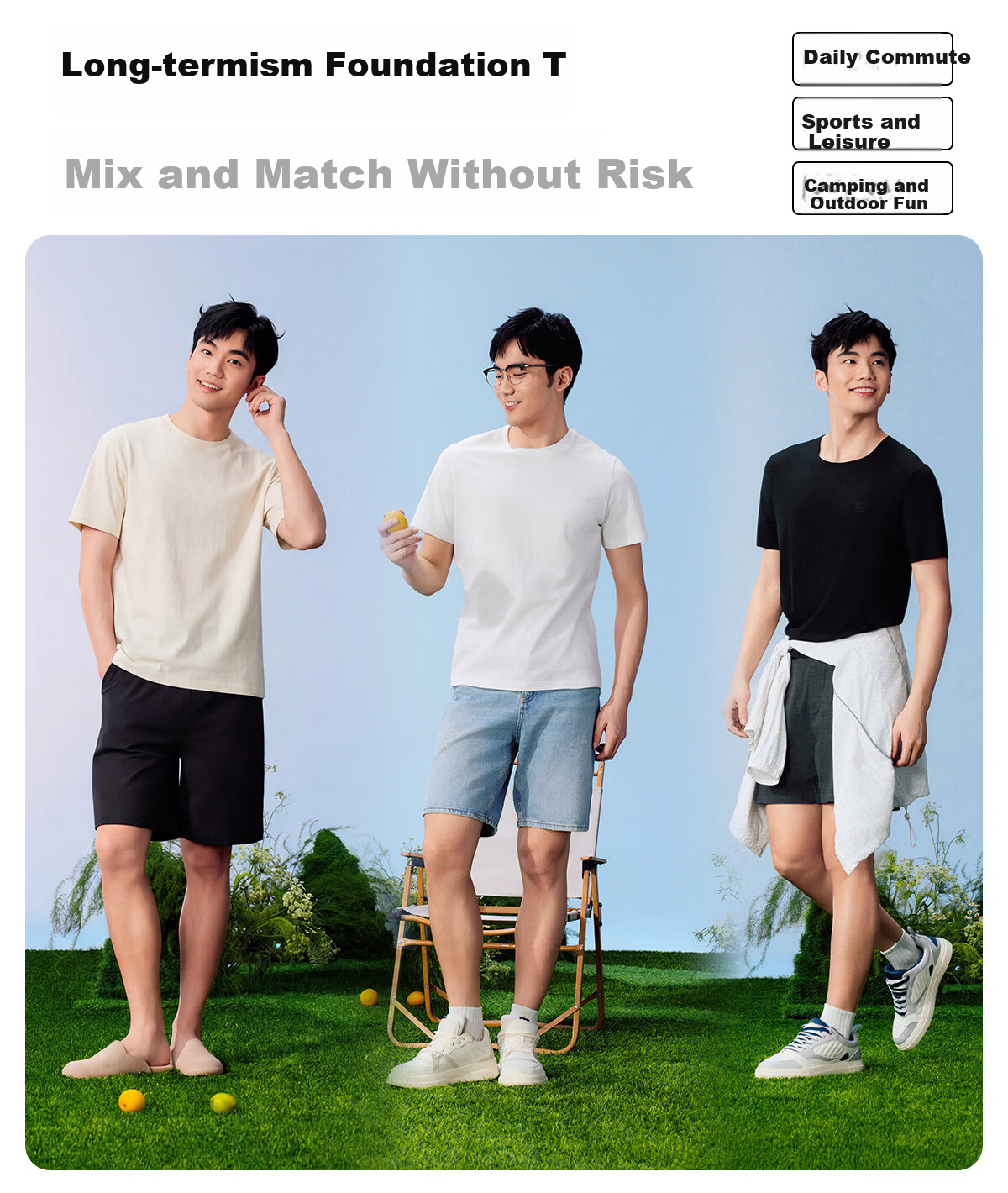 ROMON 100% Cotton Men's Short Sleeve T-Shirt [10A Antibacterial] Casual Solid Color Base Layer Tee 8