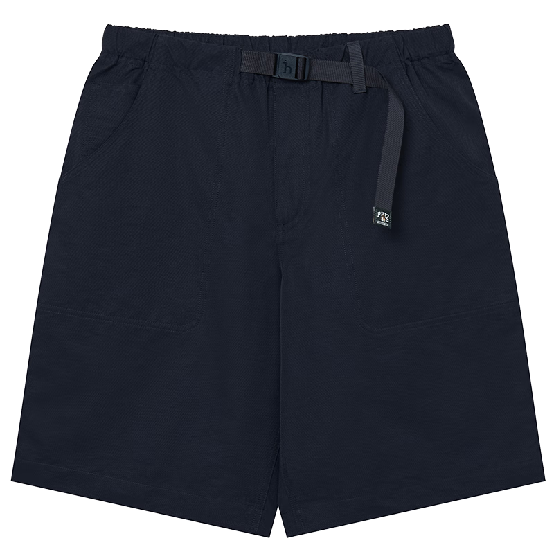 HAZZYS Men's 2026 Summer PHIZ Sporty Casual Woven Shorts with Buckle Belt Unisex