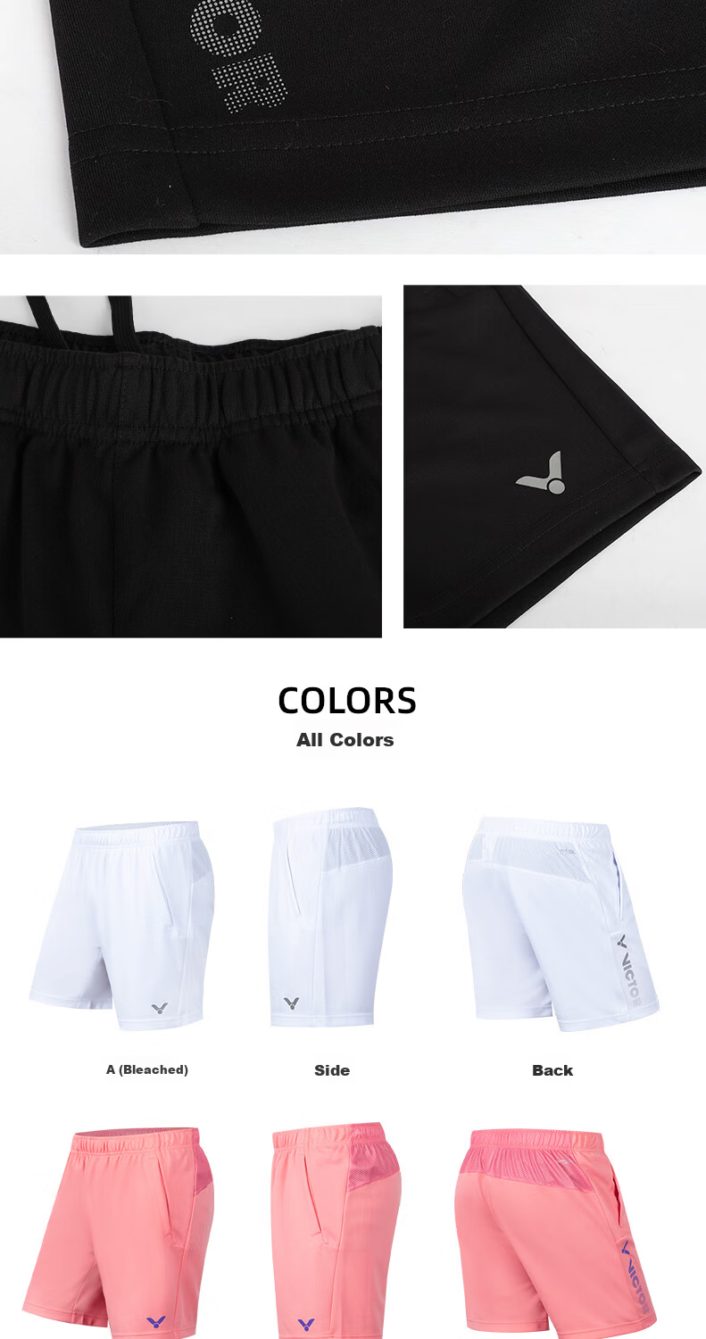 VICTOR Official Flagship Men's Badminton Shorts Sweat-Absorbing Moisture-Wicking Breathable Knitted Sports Pants Professional Competition Training Wear 17