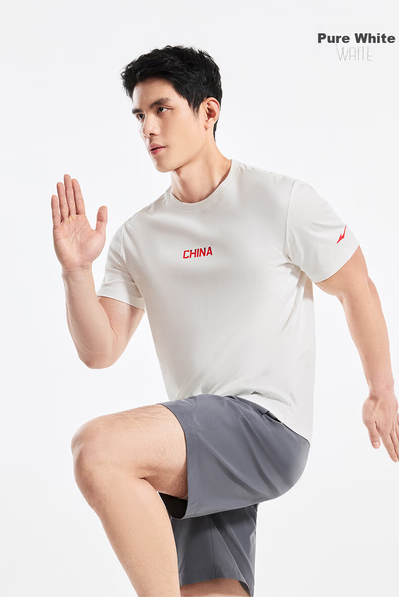 Erke Men's Crew Neck Short Sleeve Knit Shirt Summer Skin-Friendly Soft Breathable Sports T-Shirt Fashion Casual Base Layer Top 12