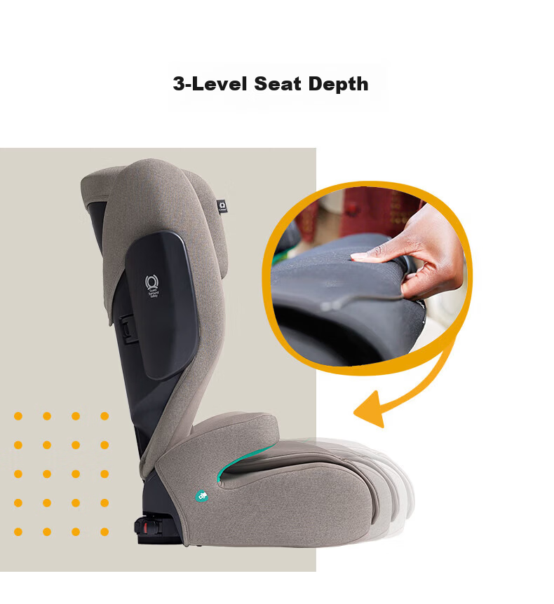 JOIE Child Safety Seat 3-12 Years Car Booster i-Size Certified ADAC Tested i-Traver Maple Brown 11