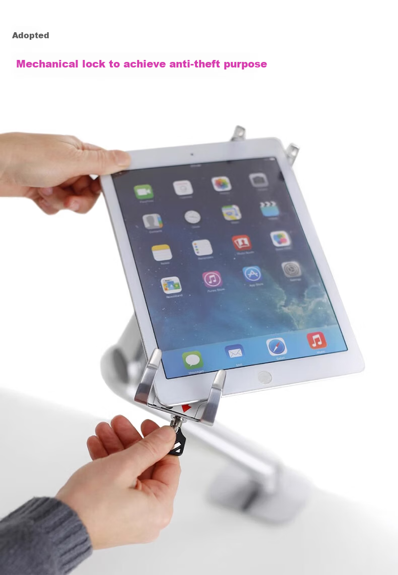 Aegis 45-460-026 Lockable Tablet Stand Office iPad Holder 3