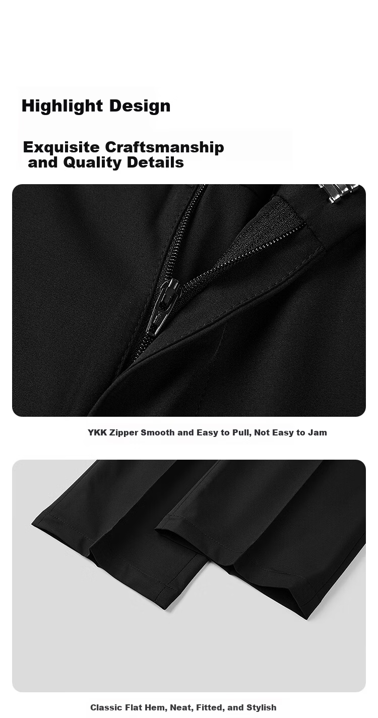 HLAHLA Men's Dress Pants 2026 Spring Summer Stretch Straight Business Trousers Father's Day Gift 2