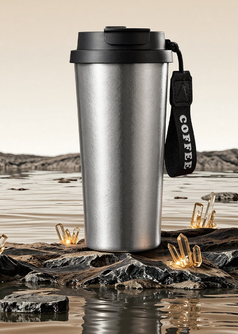 Fanjin Pure Titanium Coffee Thermos Flask Portable Large Capacity Triple-Use Titanium Cup Premium Birthday Gift Souvenir 2
