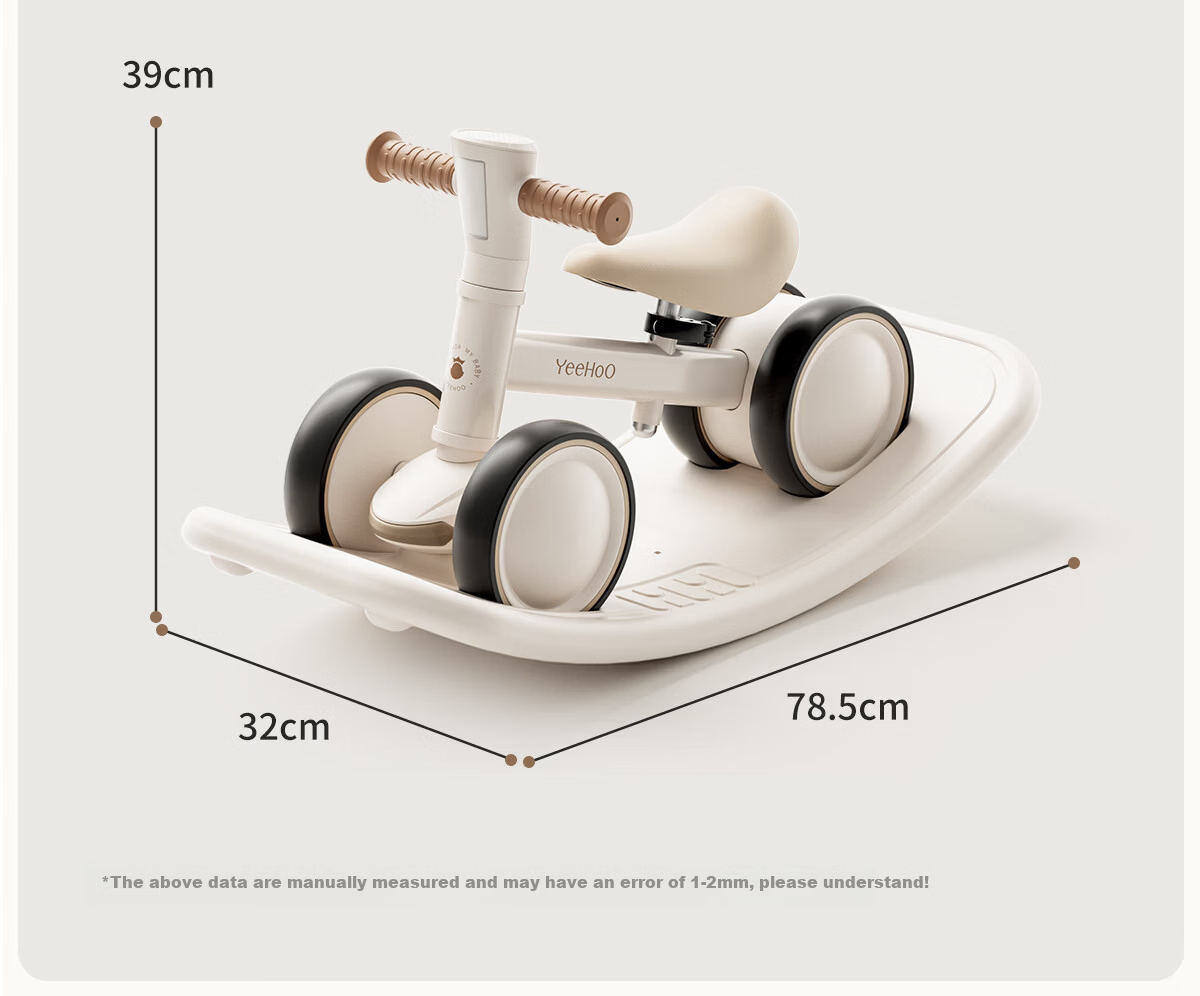 YEEHOO Kids Balance Bike 1-6 Years Toddler Anti-Tip Four-Wheel Walking Learning Bike Birthday Gift 33