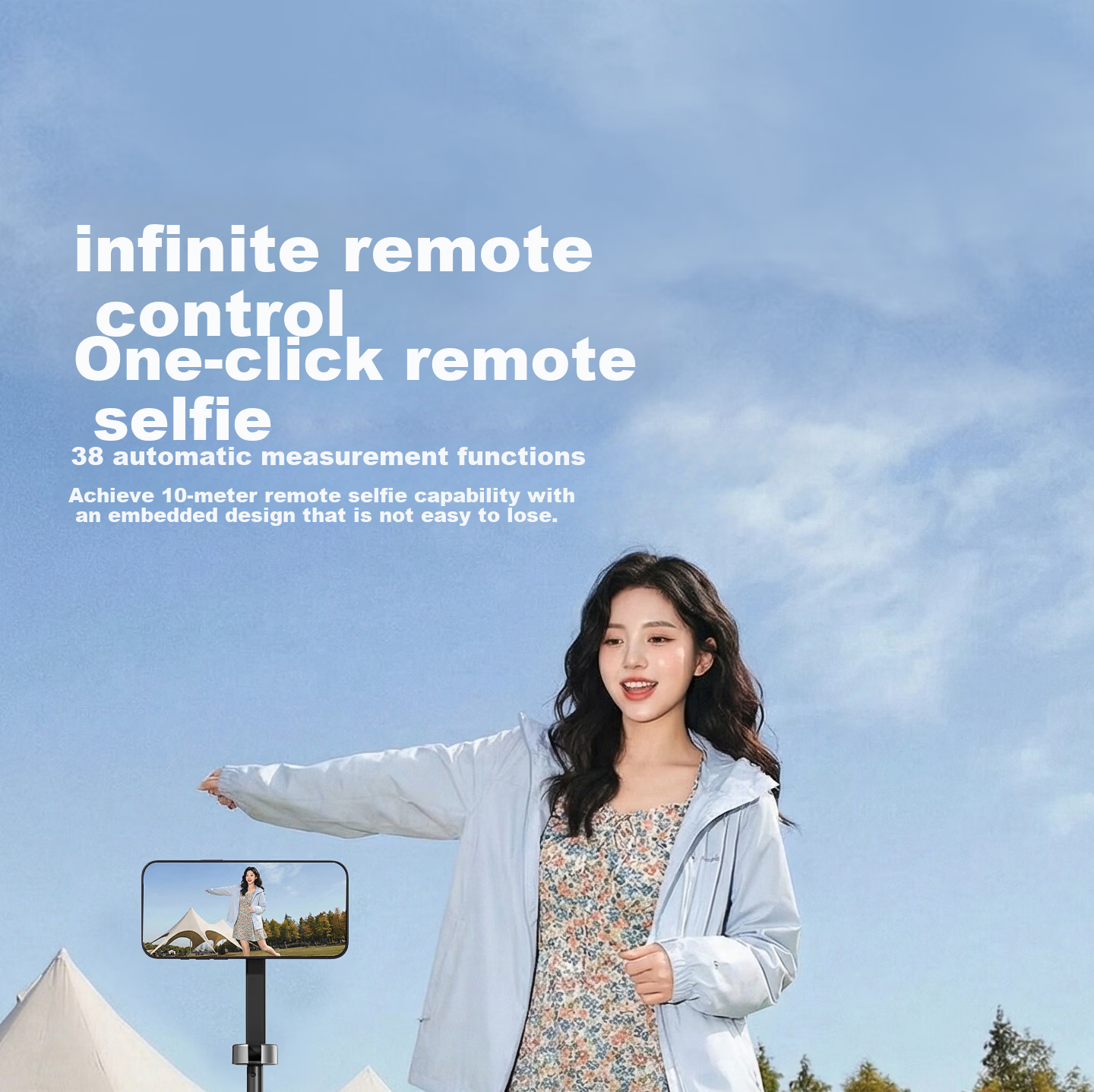 Philips Magnetic Phone Selfie Stick Portable Travel Selfie Tool Outdoor Vlog Live Streaming Photography Universal Accessory MagSafe Magnetic Rotating Anti-Shake Tripod 5319 16