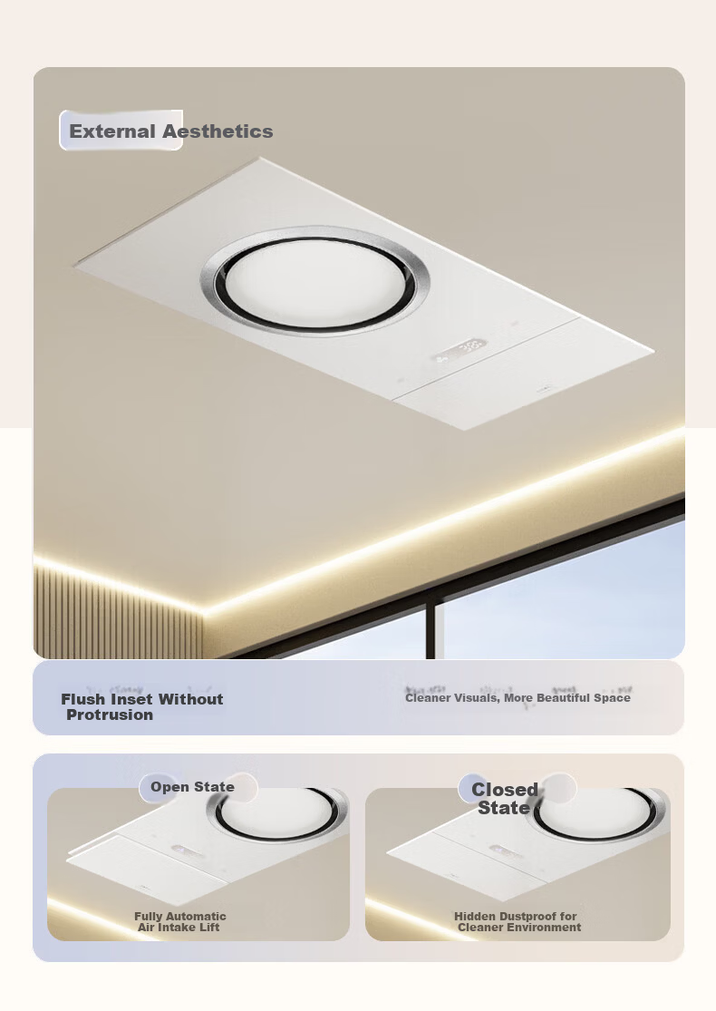 Midea Smart Bathroom Heater Ring Series Thermostatic Ion Cloud Sterilization Odor Sensing Heater F5 [All-Inclusive Price] 9