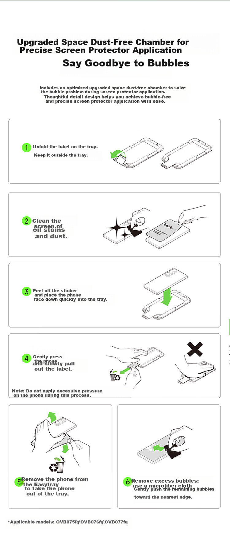 BELKIN Samsung S26 Tempered Glass Screen Protector Anti-Scratch Durable HD AR Anti-Glare Film 11