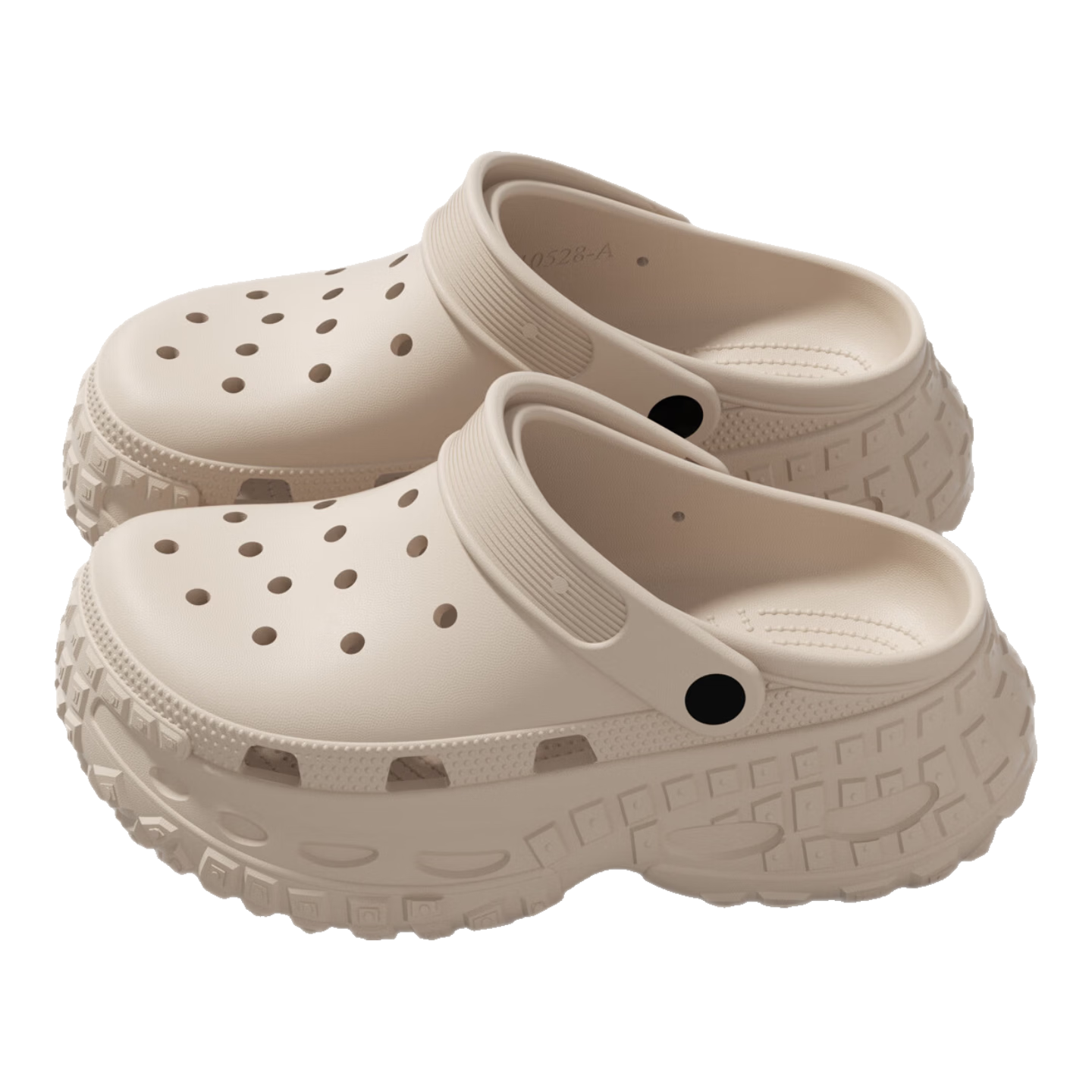 DuChen Women's Summer Beach Slip-On Anti-Slip Odor-Resistant Medical Thick-Soled Closed-Toe Sandals Apricot Size 40-41