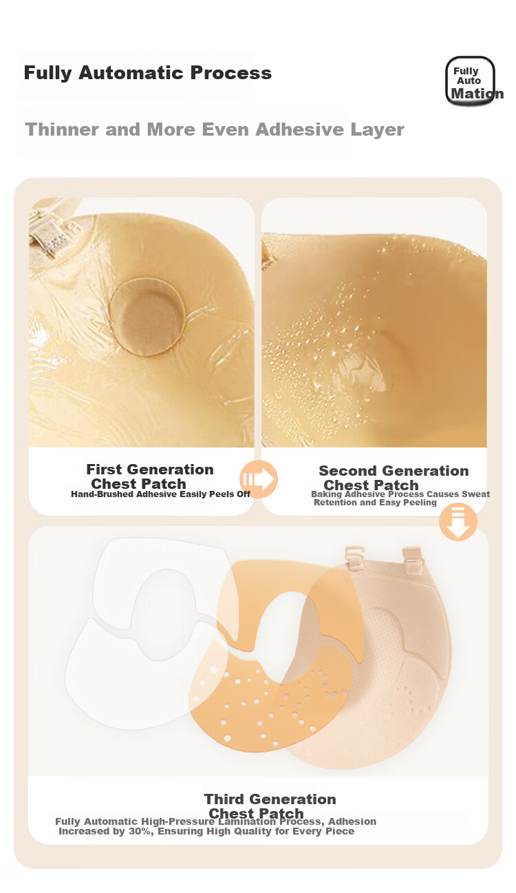 SBEAUTY 2.0 Aloe Mango Cup Double Buckle Push-Up Breast Pads Elf Ear Women's Dress Nipple Covers Thin Cup F 8