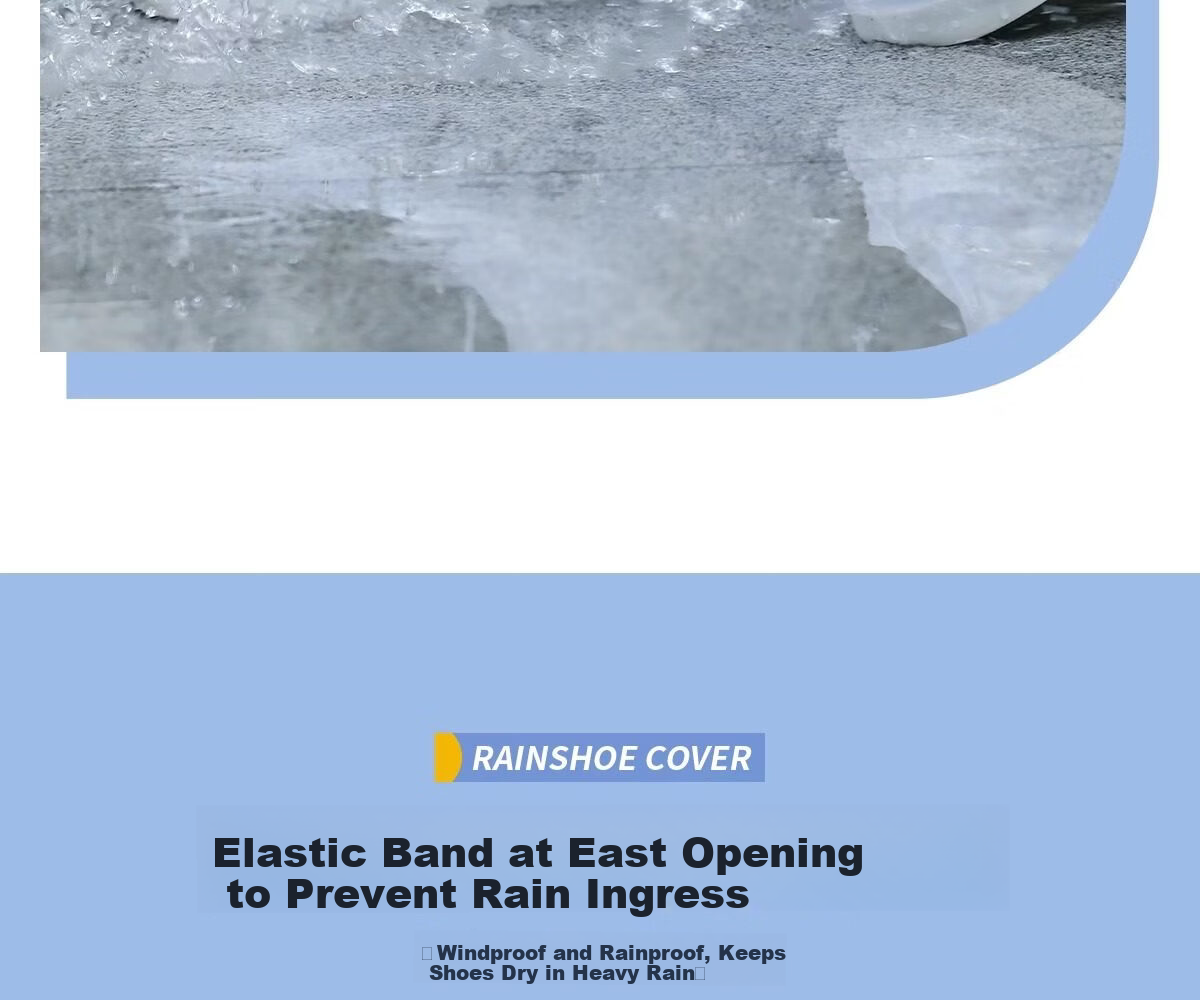 Kelorock Waterproof Sandproof Rain Shoe Covers Outdoor Snowproof Non-slip Wear-resistant Adult Mid-High Boot Covers 11