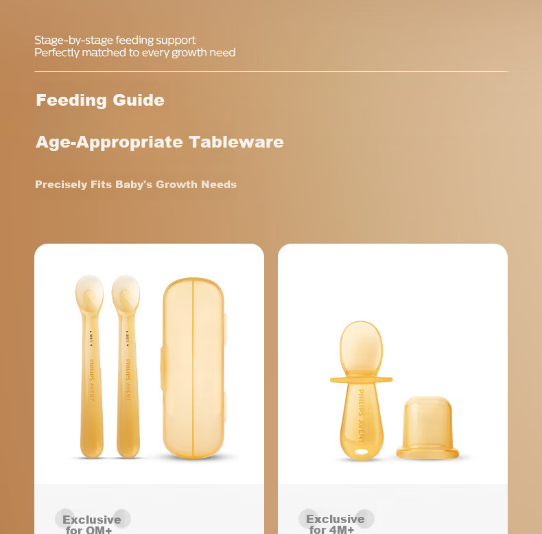 AVENT Philips Baby Food Silicone Tableware Gift Set JD Self-operated Baby Lunch Box 7