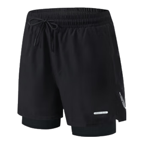 VICTORIATOURIST Running Shorts for Men And Women, Indoor Swimming Marathon Track And Field Three-Quarter Length Quick-Dry Two-In Fitness Shorts