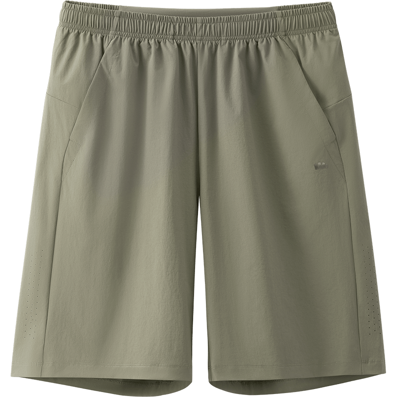 Beneunder Men's Sports Shorts Summer Breathable Quick-Dry Five-Point Casual Pants HI908 Lake Tea Green 2XL