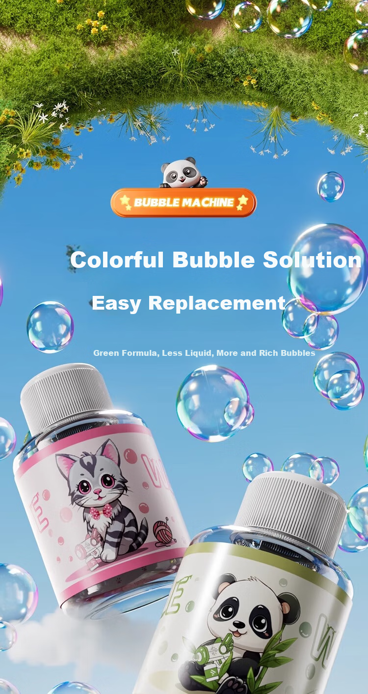 Guou Kids Cute Cat Bubble Blower Machine Electric Automatic Toy for Girls Children's Day Gift 13