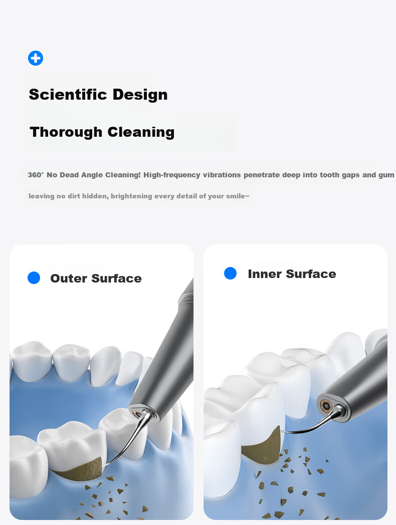 Moon Crescent Ultrasonic Teeth Cleaner M1 Pro Visual Tooth Tartar Remover Dental Cleaner Yellow Stain Remover Gift for Husband Boyfriend 12