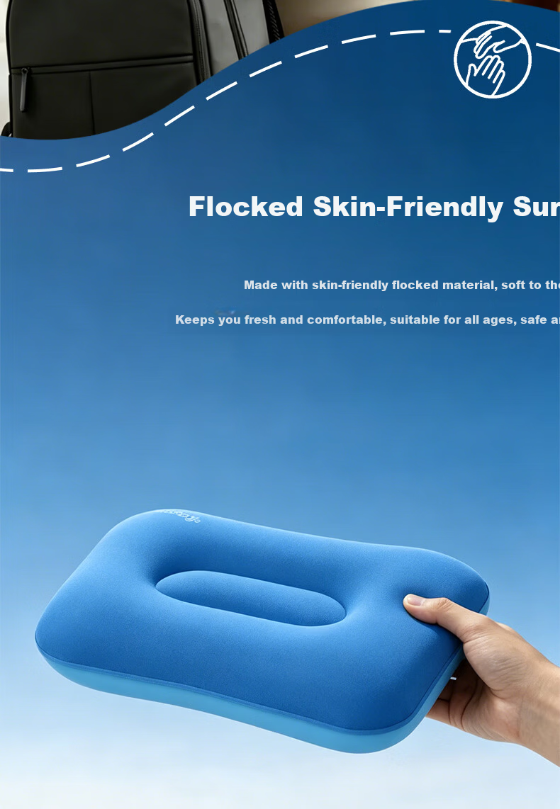 Bestway Press-Activated Self-Inflating Travel Pillow Portable Comfortable Nap Camping Sleep Pillow 671RA 6