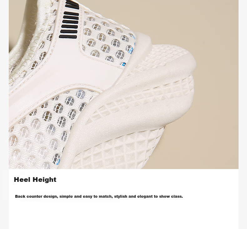 Cartelo Crocodile Women's Summer New Thin Mesh Hollow Breathable Lightweight Running Shoes 1791 Beige Size 39 7