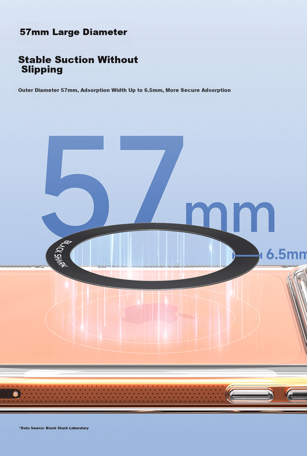 Black Shark Wireless Charging Magnetic Ring Car Phone Holder Magnetic Back Sticker Compatible with Apple Huawei Xiaomi Phones [2-Pack] 6