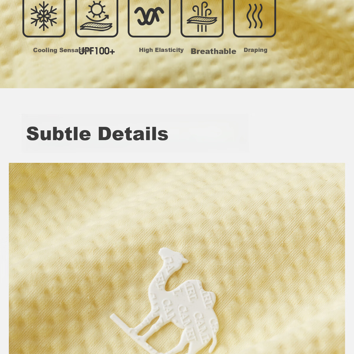 Camel Women's Sun Protection Jacket Spring Summer New Outdoor Cooling Heat Shield Breathable UV Protection M26BS01065 21