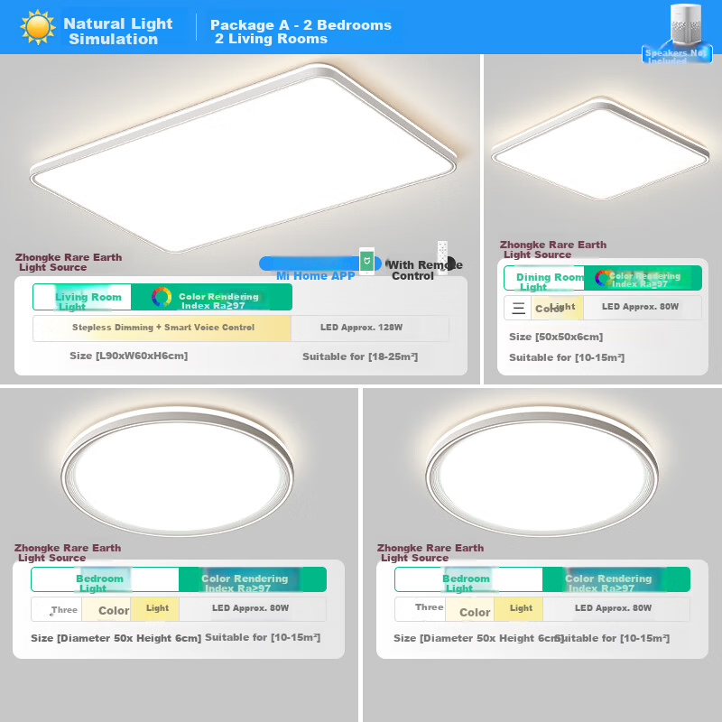 ARROW Eye Protector Max CAS Rare Earth Full Spectrum Light Living Room Minimalist Ultra-thin Ceiling Light