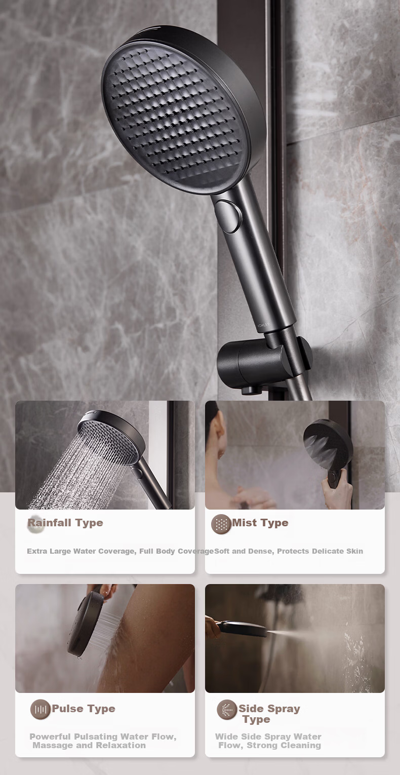 KOHLER Smart Shower Set Rain God 2.0 Thermostatic Shower SH30E Shower Head Home Edition Shadow Gray 5