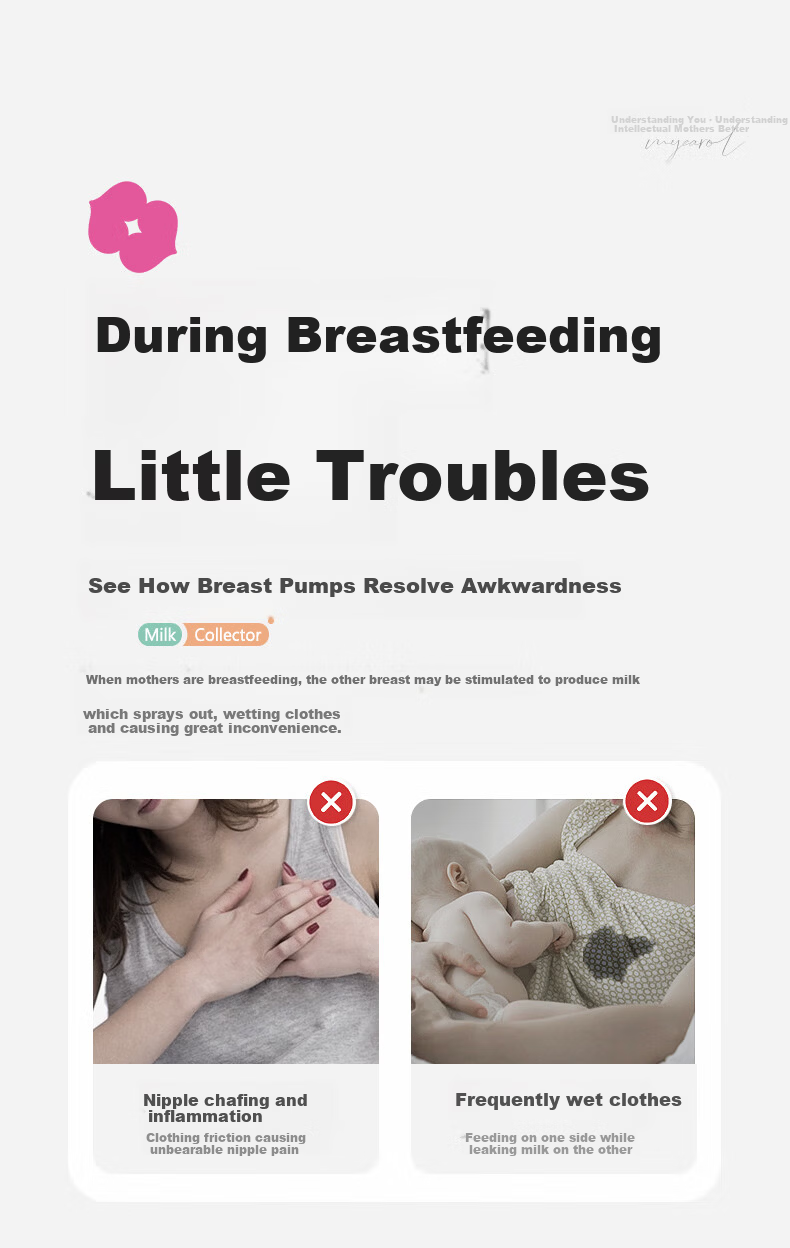 MyCarol Wearable Hands-Free Manual Breast Milk Collector Shield Leak-Proof Single Unit BP-A13 3