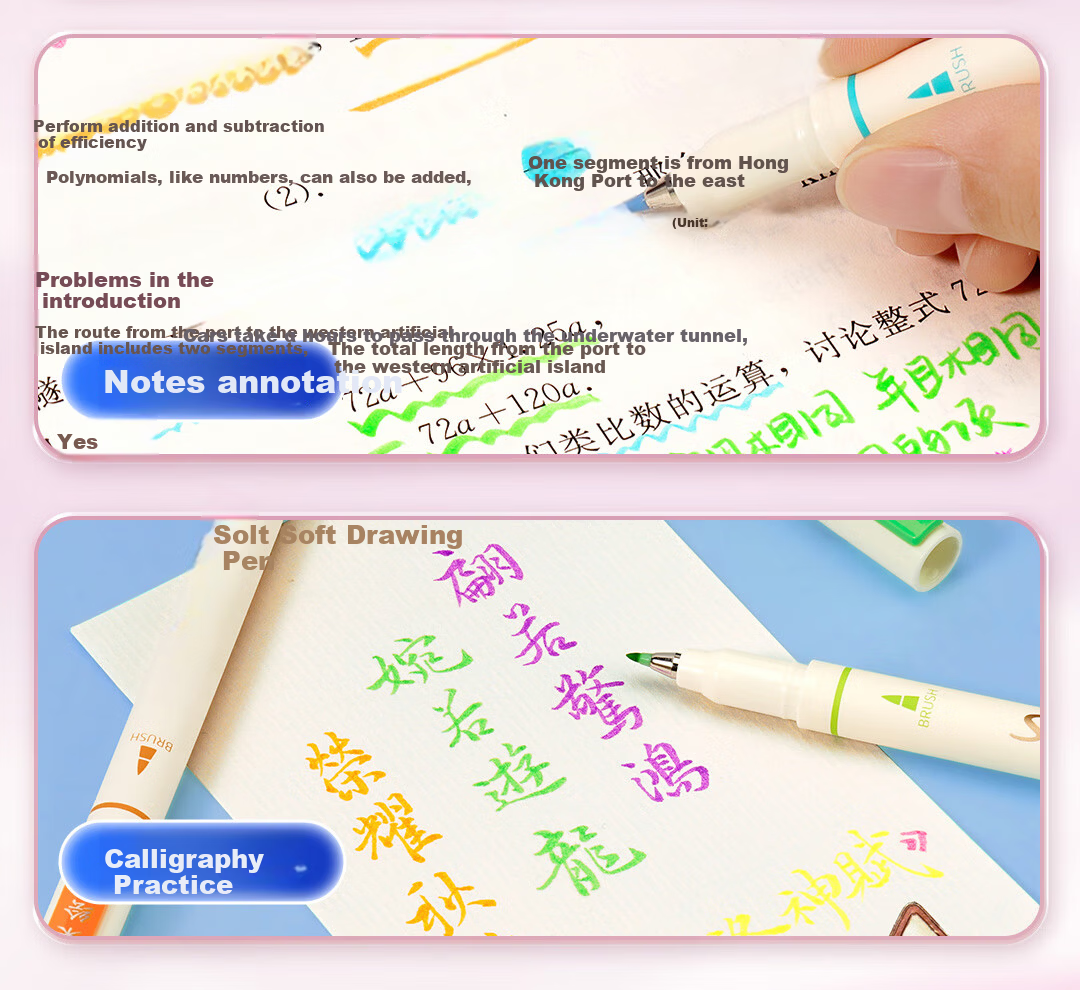 Dianshi Pen Set [Children's Day Gift] Dream Flower Garden Soft Drawing Pen Gift Box Elegant Hand-Painting Set 32-Piece High-Value Set Girls Birthday Gift 3827E 13