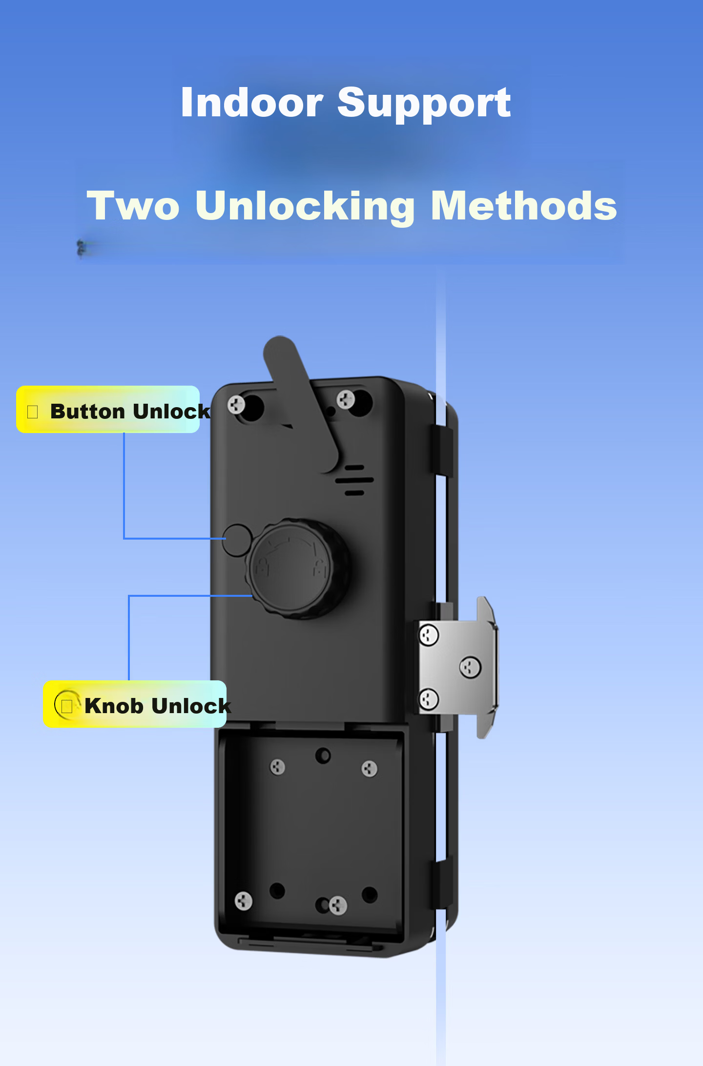 CHIGO Glass Door Fingerprint Lock No Drilling Office Password Lock Single and Double Door Smart Electronic Access Control Lock 14