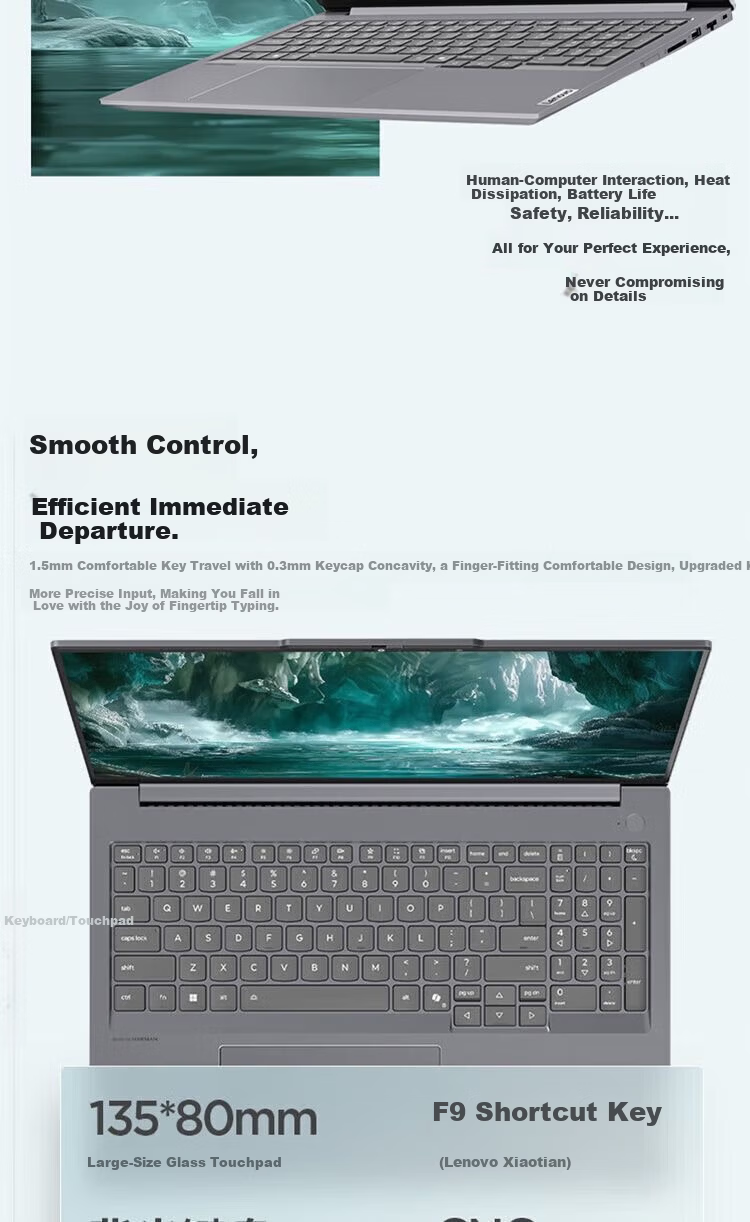 Lenovo ThinkBook 16+ Core i7 High-Performance Lightweight Business Gaming Laptop UItra5-225H 32GB RAM 1TB SSD 3.2K Display 9