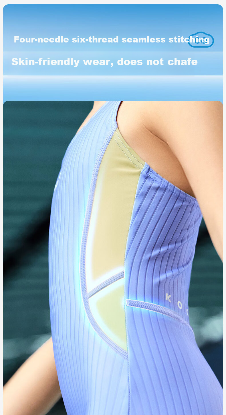 Kocotree KK Tree Kids Girls Professional Training Swimwear Drag-Reducing Speed-Enhancing One-Piece Square-Leg Vest Racing Sports Swimsuit 20