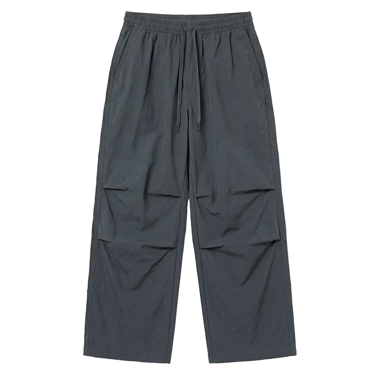 JD Original Cargo Parachute Pants, Hiking And Jogging Women's Loose Trousers, Summer Casual Sun Protection Pants, Gray-Blue Color, Size 2XL