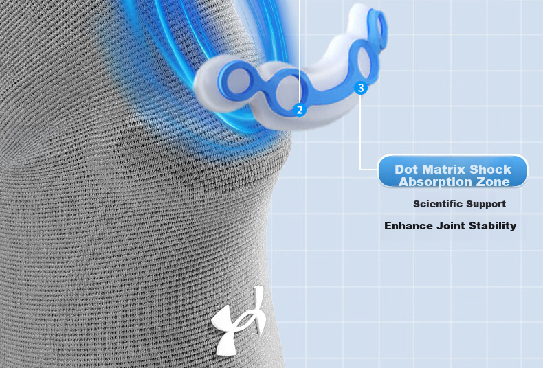 Under Armour Knee Brace Sports Professional Patella Joint Protection for Arthritis Basketball Badminton Running Men and Women Mountaineering Fitness Knee Support 6