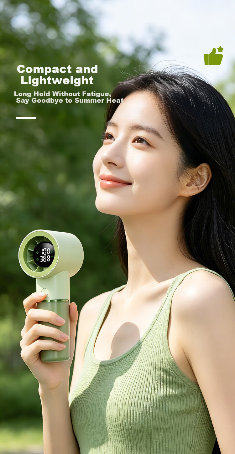 Kingdee Desktop USB Mini Fan Portable Silent Electric Fan Strong Personal Fan for Students Dorm Bedside Office Desk 3000mAh 8