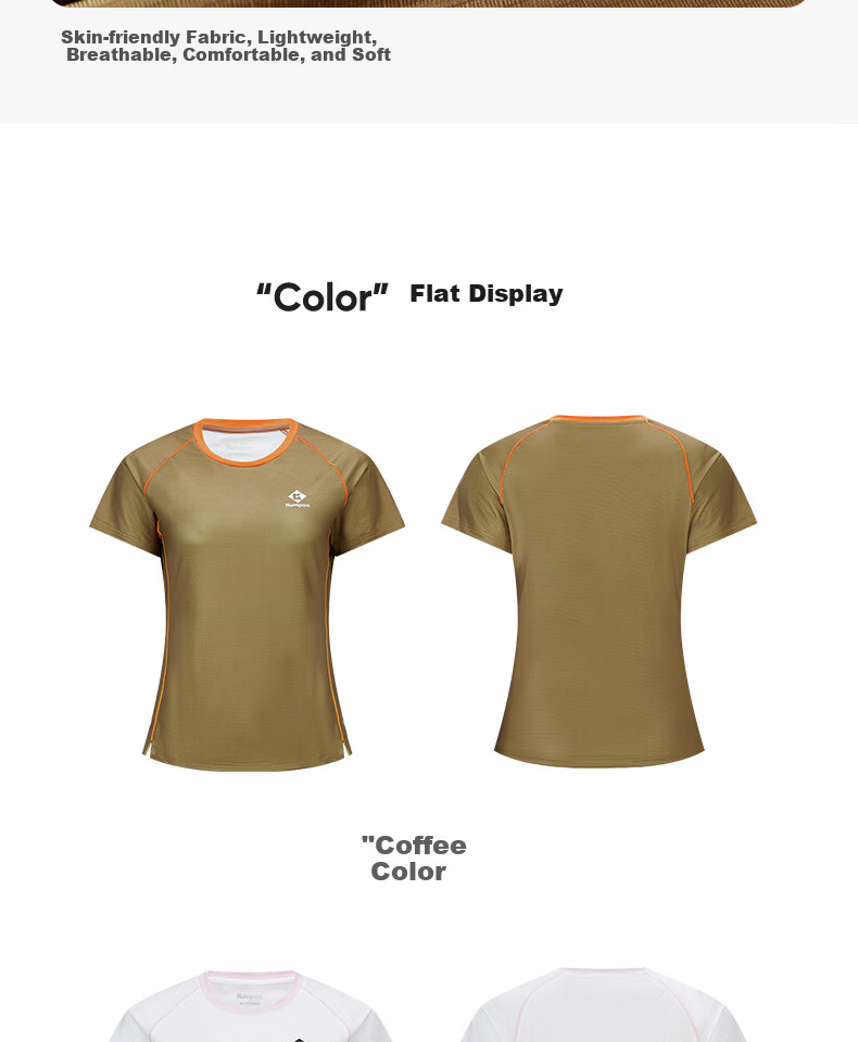 KUMPOO 26th Anniversary New Women's Badminton Short Sleeve Shirt Loose Comfortable Versatile Xunfeng K261W-1730 White S 17