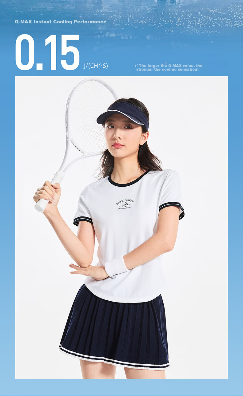 Erke Women's Crew Neck Short Sleeve Knit Shirt Summer Ice Cool Soft Skin-Friendly Sports T-Shirt Casual Base Layer Top 3