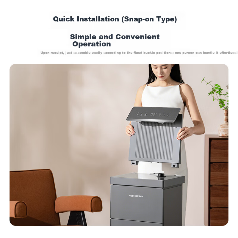 TRULIVA Tea Bar Machine Living Room Home Water Dispenser Remote Control Smart Tea Bar Cabinet Bottom-Load Water Bucket Fully Automatic Vertical Electric Kettle Multifunctional Tea Maker National Subsi