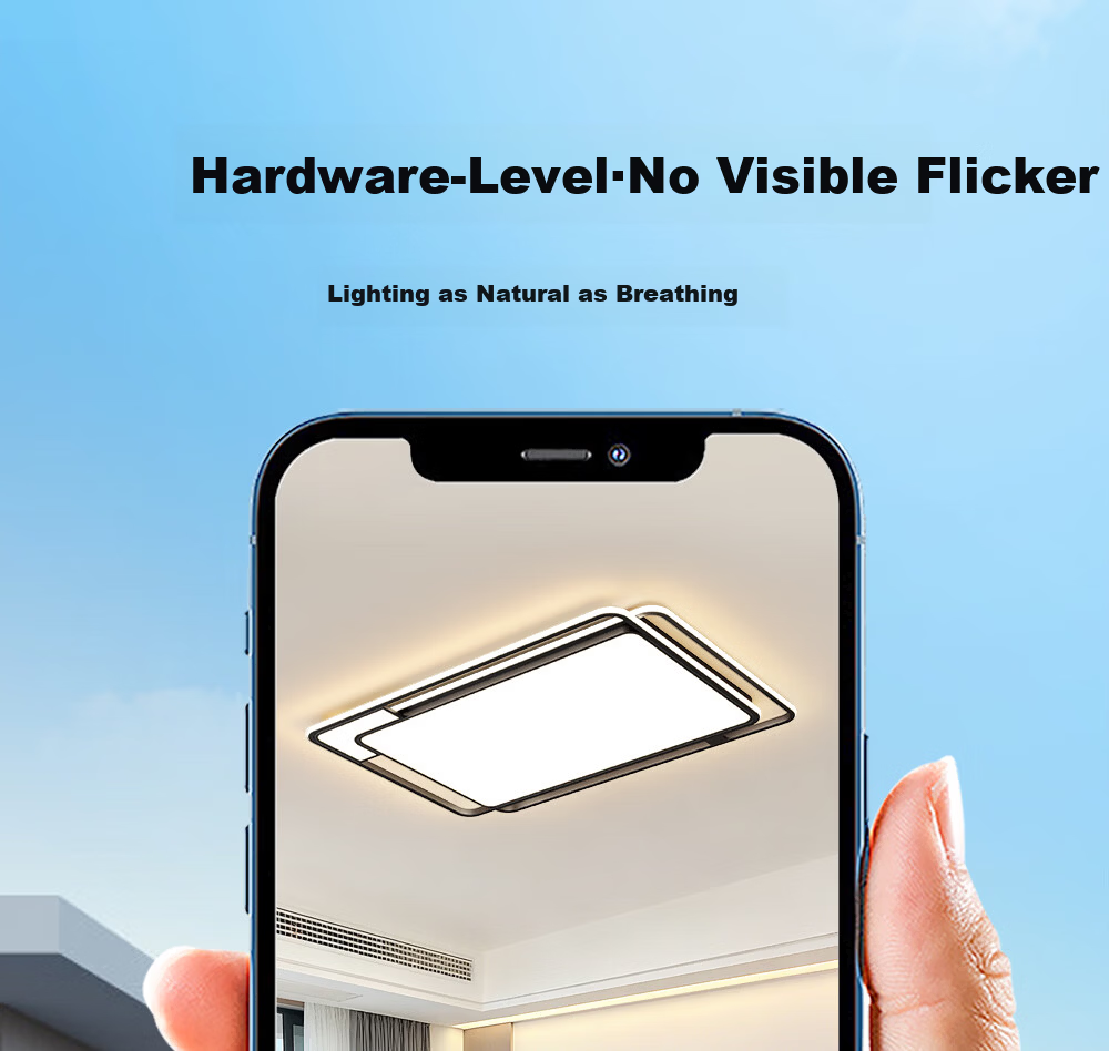 Kuka LED Ceiling Light Nordic Eye Protection Cree Lighting Living Room Bedroom 110cm - Smart [Installation Included] 19