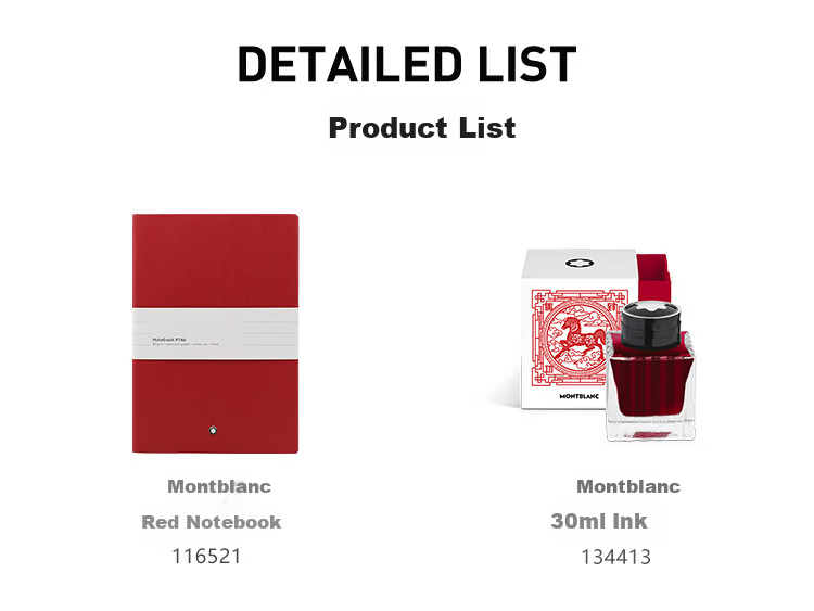 Montblanc Ink + Penaddict Graphene Black Fountain Pen Gift Set 16