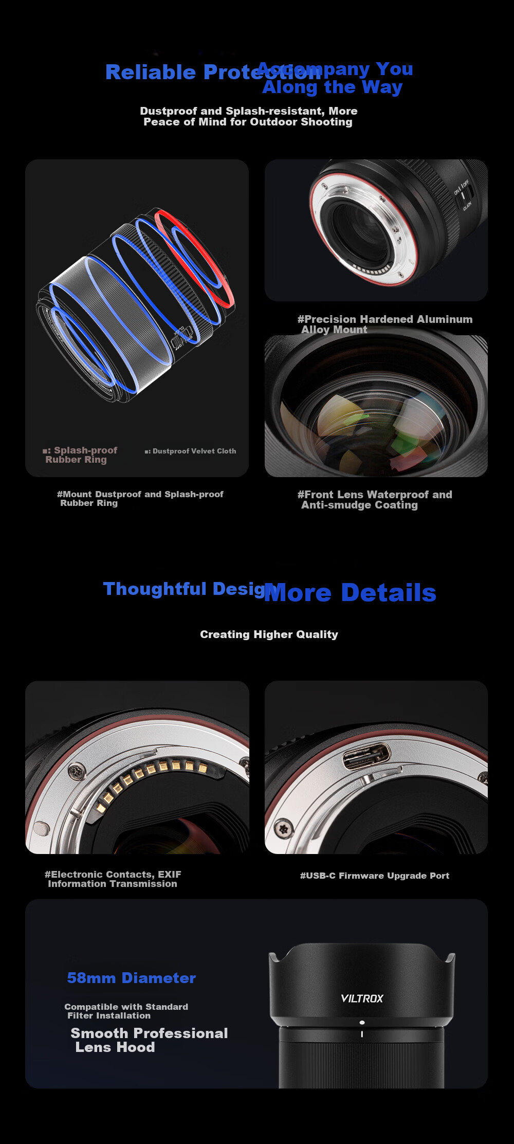 VILTROX AF 55mm F1.8 EVO FE Sony Mount Full-Frame Autofocus Large Aperture Portrait Prime Lens for a7M4 a7CII ZV-E1 Mirrorless Cameras 11