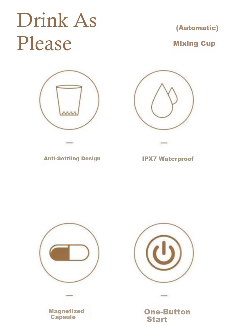 IJARL Automatic Stirring Cup Electric Coffee Mug Magnetic Electric Grinding Cup Rechargeable Gray White 2