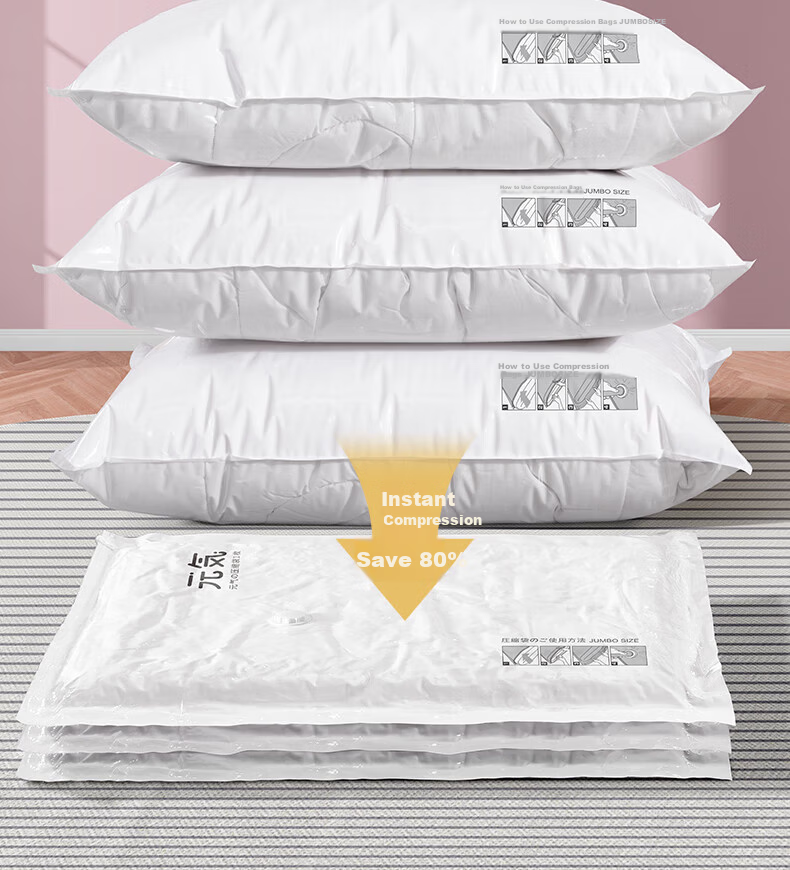 Antu Vacuum Compression Storage Bags for Clothes and Quilts, Special Luggage Air Extraction Bags, Household Sealed Storage Organizer Bags 7