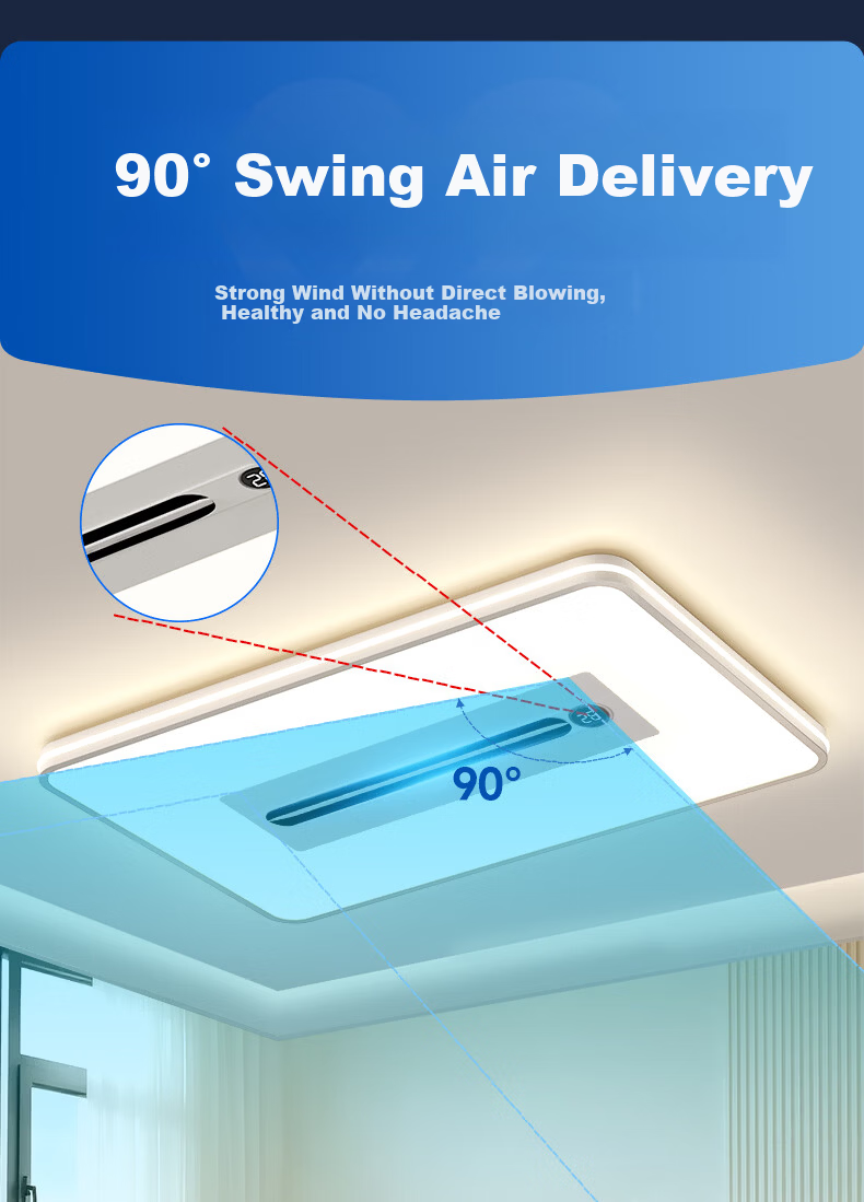 Huipu Eye-Protection LED Ceiling Light without Blades, Puyu Smart Fan Light for Living Room, Bedroom, Study Room, Zhenzhiguang Lighting Fixture 10