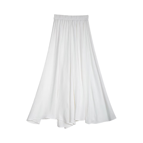 LangSha Women's Summer New Wide-Leg Pants, Loose-Fitting Ice Silk Slimming Casual Trousers, Thin Draping Hip-Covering Pants for Petite Figures