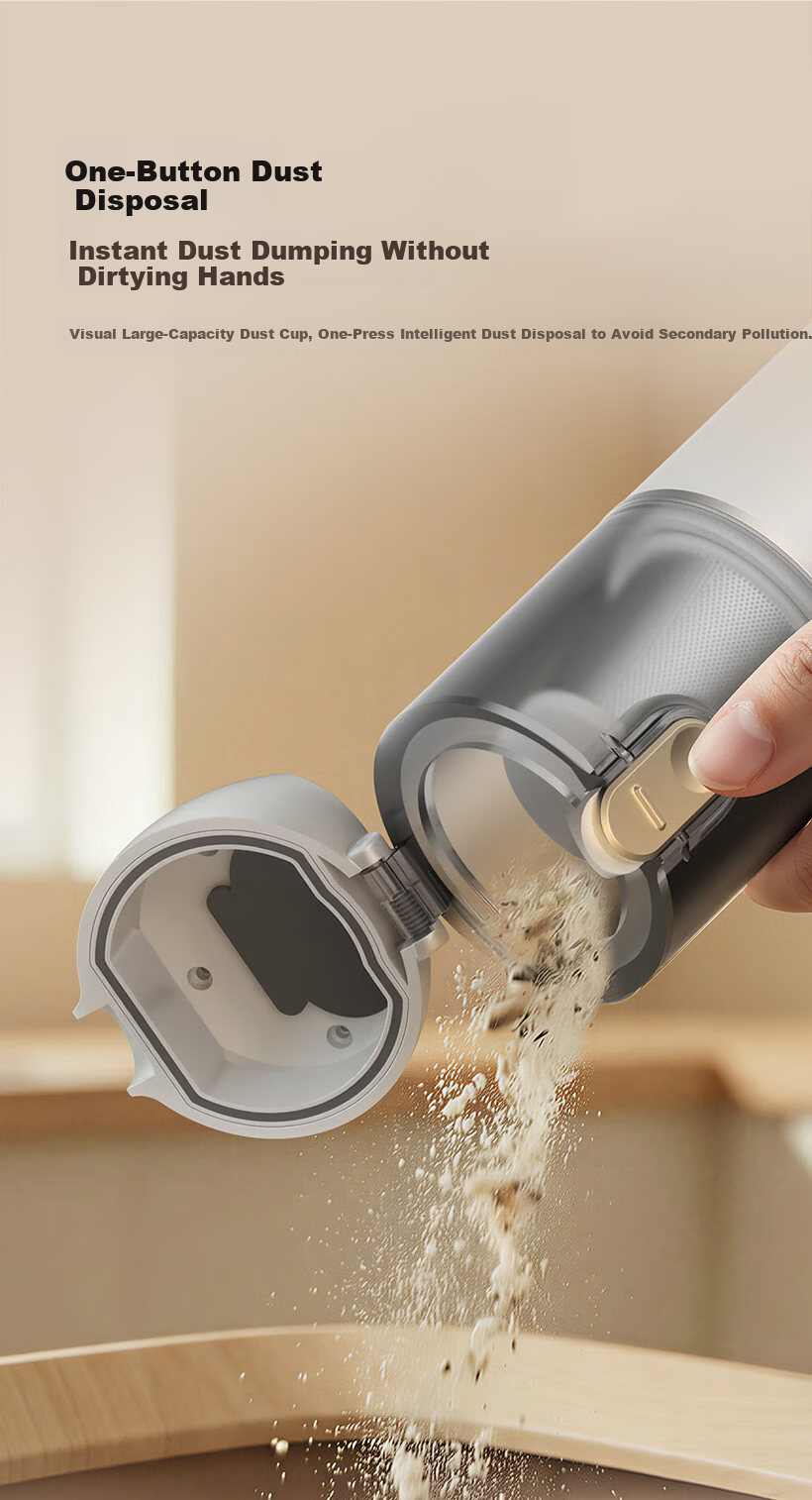 Deerma XC02 Handheld Wireless Car Vacuum Cleaner Cordless High Suction Blower and Vacuum for Home Desktop Window Sill Pet Dust Removal 20