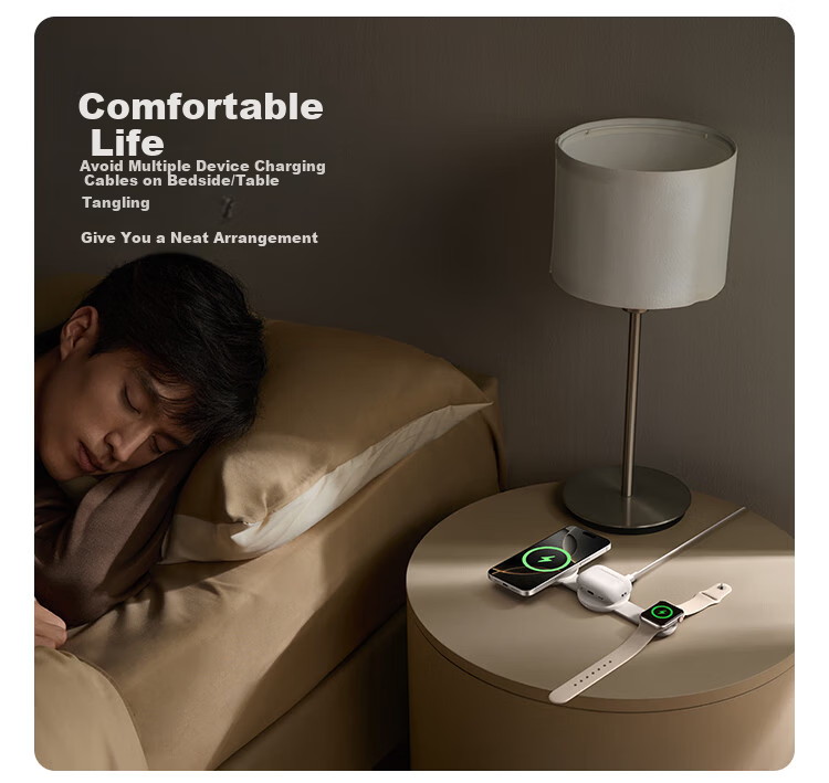ANKER Anker UFO Wireless Charger 3-in-1 Foldable for iPhone 17 Pro Max Apple Watch AirPods White 12