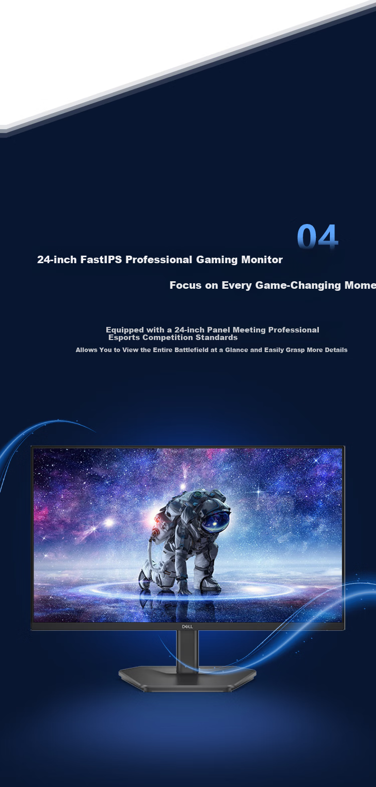 DELL 24-inch Fast IPS FHD 200Hz Low Blue Light FreeSync 99% sRGB Gaming Monitor SE2425HG 6