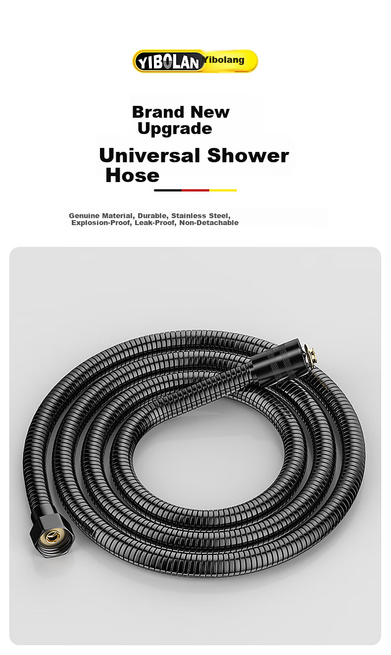 Yibailang High-Pressure Shower Head Handheld Bathroom Large Water Flow Shower Heater Sprayer 17