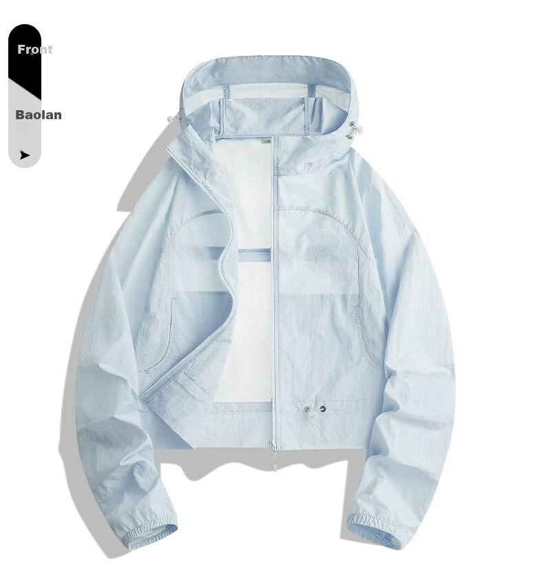 MULINSEN Summer 2026 New Slim Fit Short Sunscreen Jacket for Petite Women, Loose Breathable Hooded Thin Coat 22